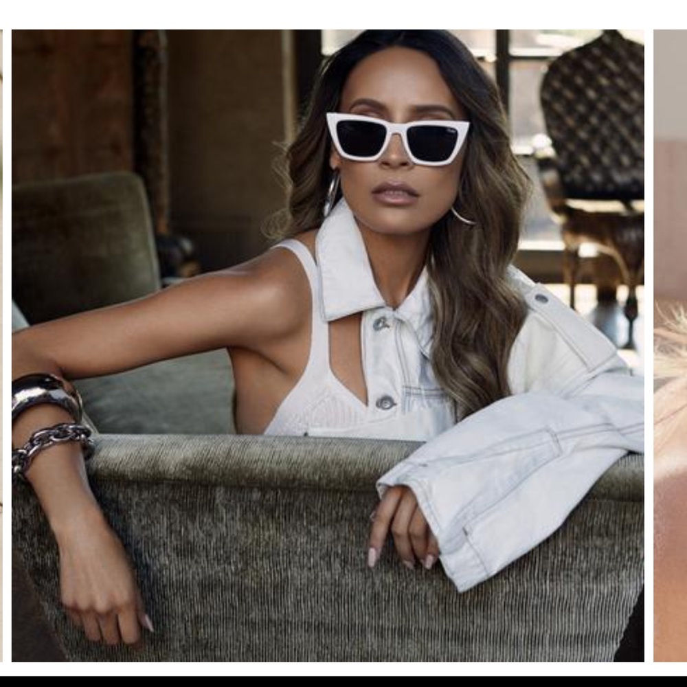 Quay sunglasses white don’t a me quay x desi